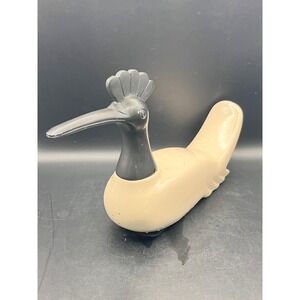 Vtg MCM Pier 1 Ceramic Loon‎ Bird Duck 9" x 7.5" Farmhouse Speckled Country